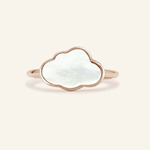 Cloud Mother of Pearl Ring - Love Estella