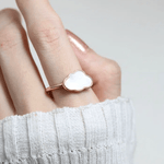 Cloud Mother of Pearl Ring - Love Estella