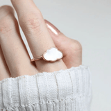 Cloud Mother of Pearl Ring - Love Estella