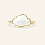 Cloud Mother of Pearl Ring - Love Estella