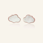 Cloud Mother of Pearl Studs - Love Estella