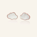 Cloud Mother of Pearl Studs - Love Estella
