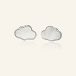 Cloud Mother of Pearl Studs - Love Estella