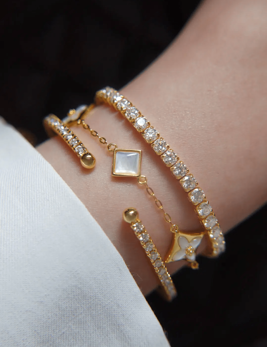 Clover Monogram Bracelet by Elate - Love Estella