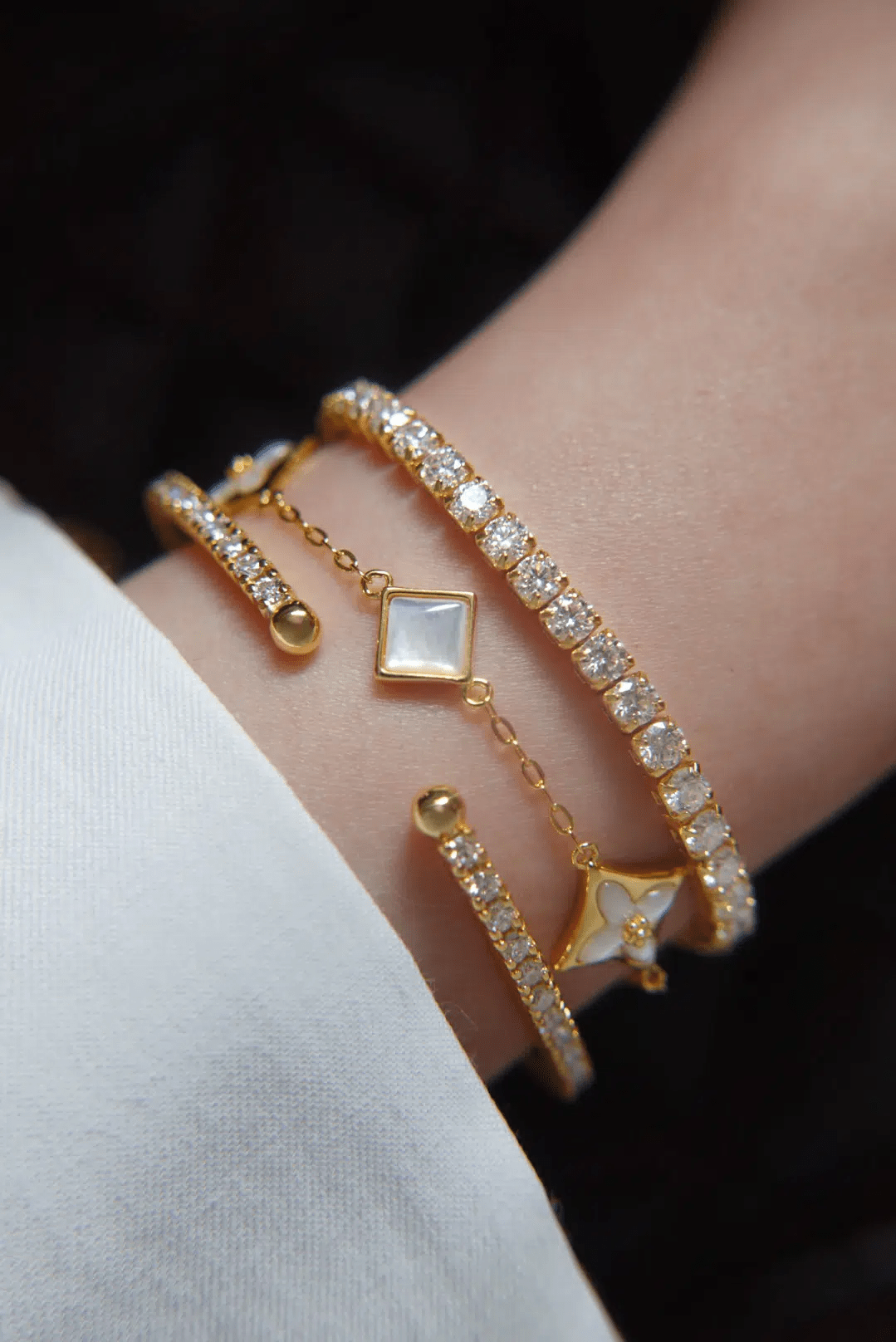 Clover Monogram Bracelet by Elate - Love Estella