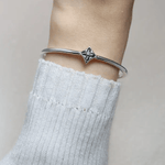 Clover Monogram Cuff (Black Mother of Pearl) - Love Estella