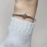 Clover Monogram Cuff (Black Mother of Pearl) - Love Estella