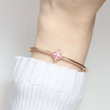 Clover Monogram Cuff (Pink Mother of Pearl) - Love Estella