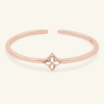 Clover Monogram Cuff (White Mother of Pearl) by Elate - Love Estella