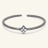 Clover Monogram Cuff (White Mother of Pearl) by Elate - Love Estella