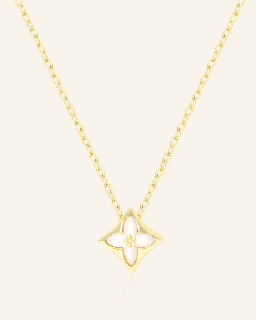 Clover Monogram Necklace by Elate - Love Estella