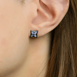 Clover Monogram Studs (White) - Love Estella