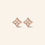 Clover Monogram Studs (White) - Love Estella