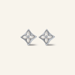 Clover Monogram Studs (White) - Love Estella