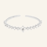 Clover Sparkle Cuff (FWP, Moissanite) by Elate - Love Estella