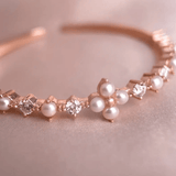 Clover Sparkle Cuff (FWP, Moissanite) by Elate - Love Estella