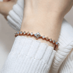 Clover Sparkle Cuff (Pastel Moissanite) by Elate - Love Estella