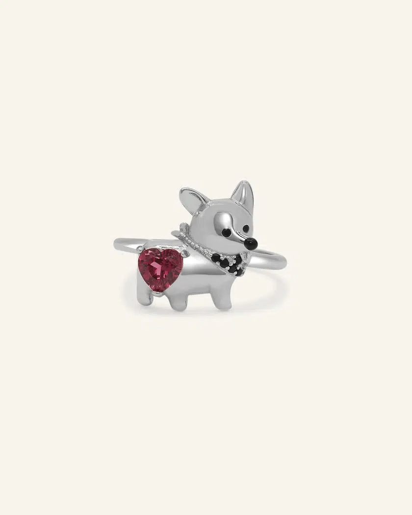 Corgi Ring (Rhodolite) - Love Estella