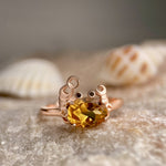 Crabby Hour Ring (Citrine) - Love Estella