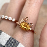 Crabby Hour Ring (Citrine) - Love Estella