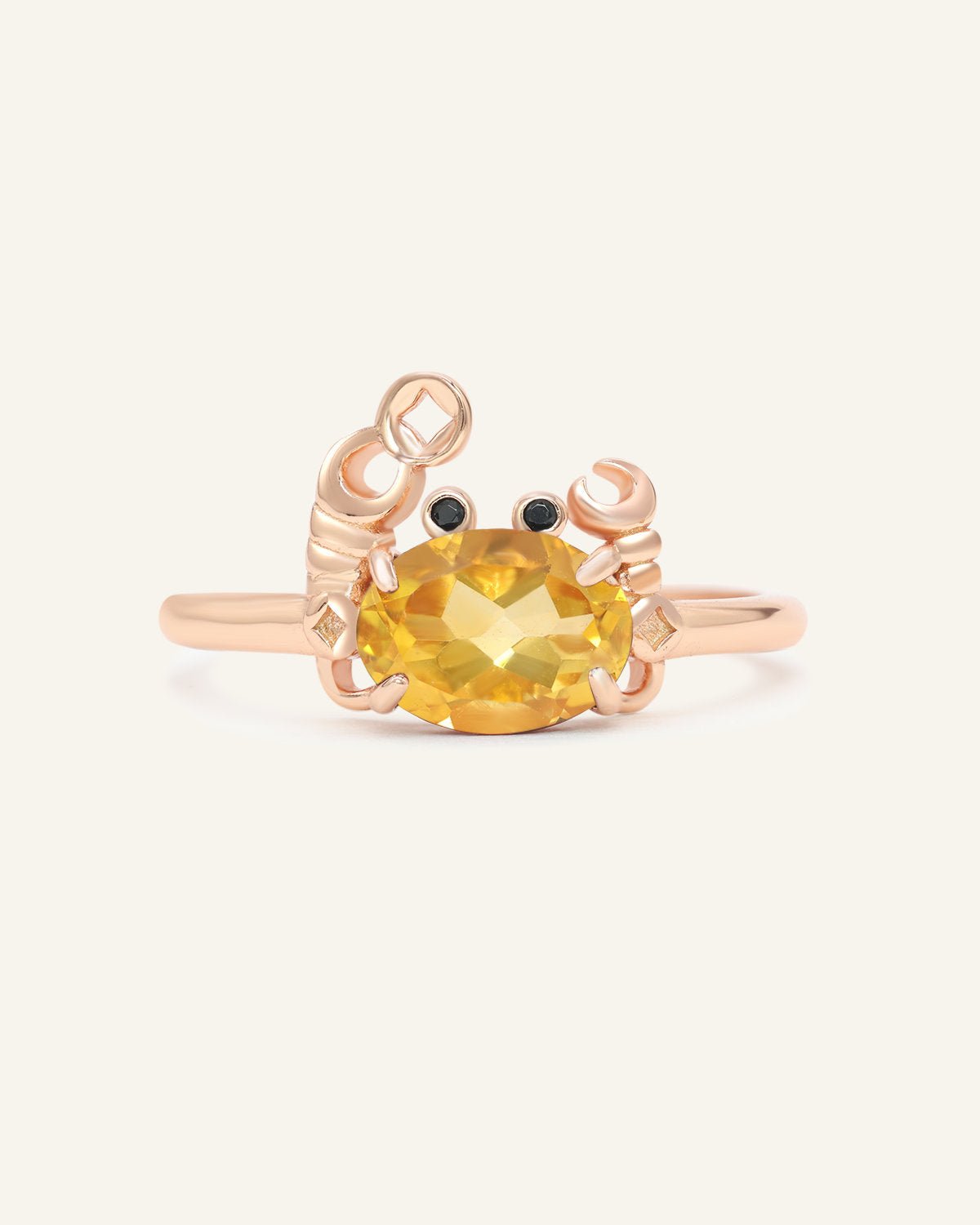 Crabby Hour Ring (Citrine) - Love Estella