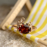 Crabby Hour Ring (Garnet) - Love Estella
