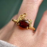 Crabby Hour Ring (Garnet) - Love Estella