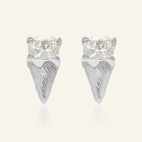 Creamy Cone Moissanite Studs - Love Estella