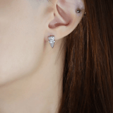 Creamy Cone Moissanite Studs - Love Estella