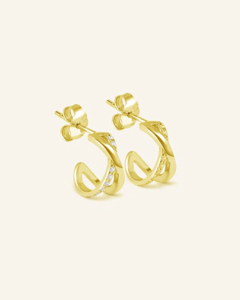 Criss - Cross Studs - Love Estella