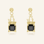 Dabao Kopi Studs (Black Spinel) - Love Estella