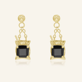 Dabao Kopi Studs (Black Spinel) - Love Estella