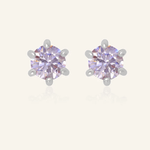 Dainty Lilac Moissanite Studs - Love Estella