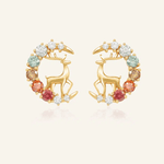 Deer Moissanite Studs - Love Estella