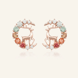 Deer Moissanite Studs - Love Estella