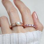Diamond Cut Unheated Sapphire Band - Love Estella