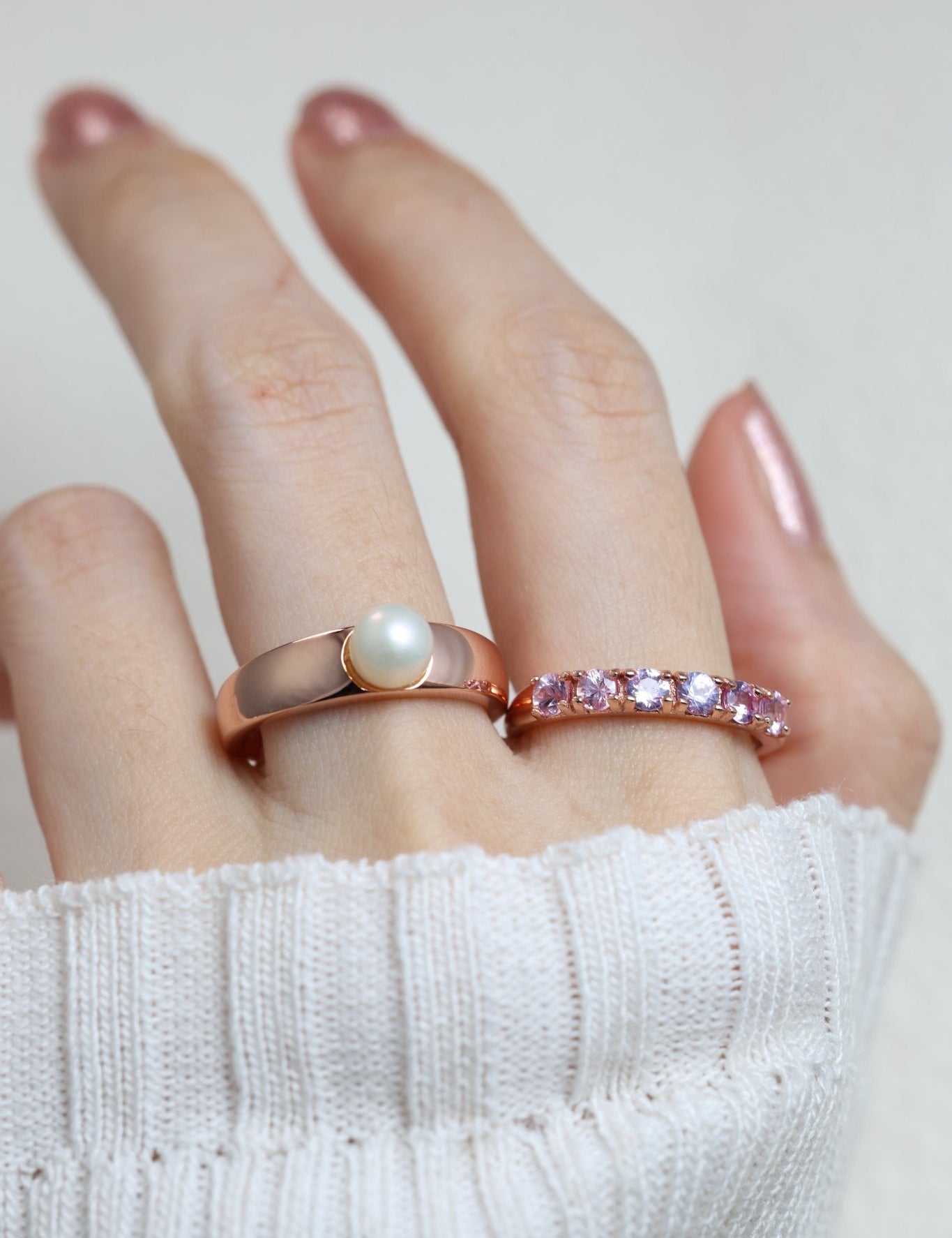 Diamond Cut Unheated Sapphire Band - Love Estella