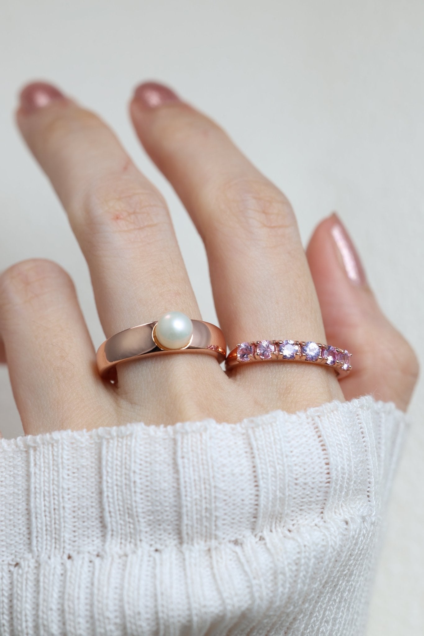 Diamond Cut Unheated Sapphire Band - Love Estella