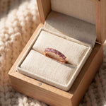 Diamond Cut Unheated Sapphire Band - Love Estella