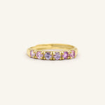 Diamond Cut Unheated Sapphire Band - Love Estella