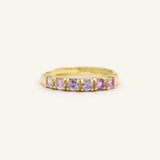 Diamond Cut Unheated Sapphire Band - Love Estella