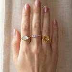 Diamond Cut Unheated Sapphire Band - Love Estella