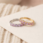 Diamond Cut Unheated Sapphire Band - Love Estella