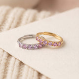 Diamond Cut Unheated Sapphire Band - Love Estella