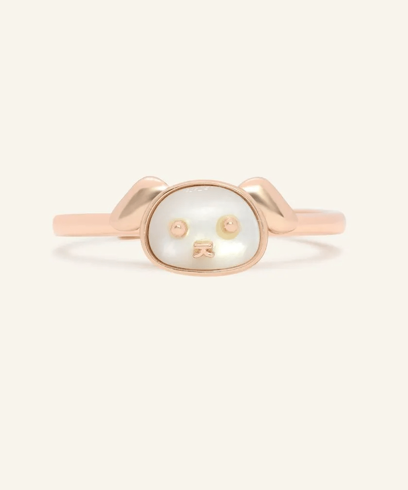 Dog Zodiac MOP Ring - Love Estella