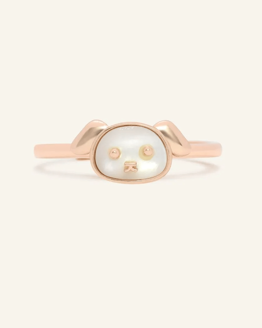 Dog Zodiac MOP Ring - Love Estella