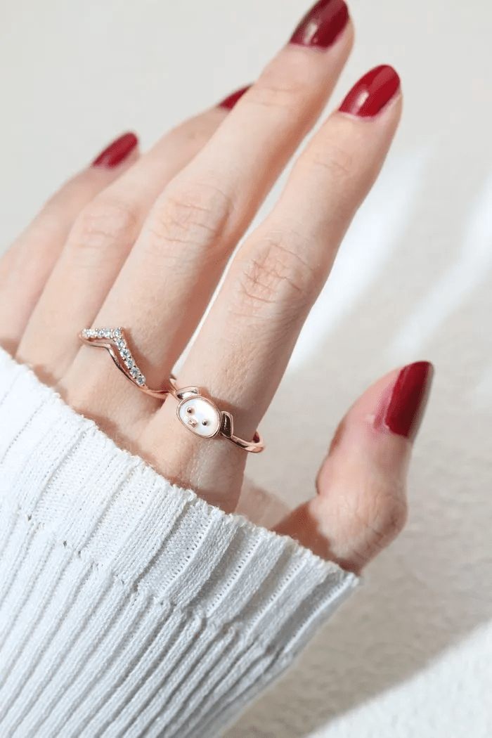 Dog Zodiac MOP Ring - Love Estella