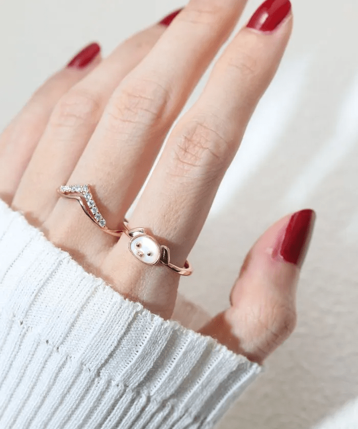 Dog Zodiac MOP Ring - Love Estella
