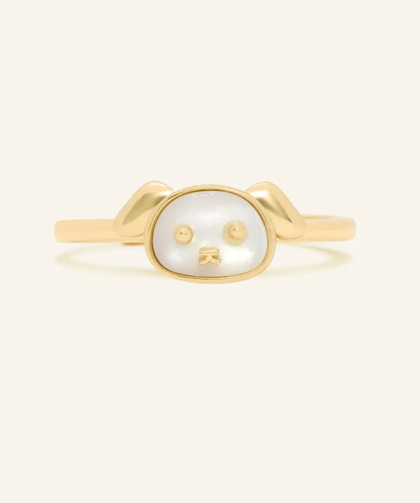 Dog Zodiac MOP Ring - Love Estella