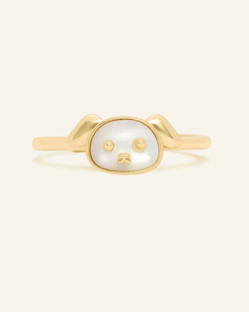 Dog Zodiac MOP Ring - Love Estella